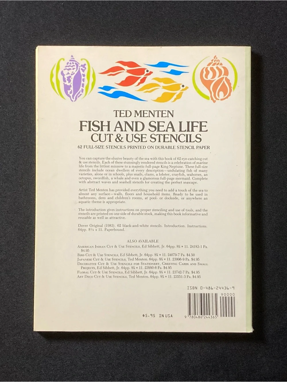 Fish and Sea Life Cut and Use Stencils by Ted Menten Paperback